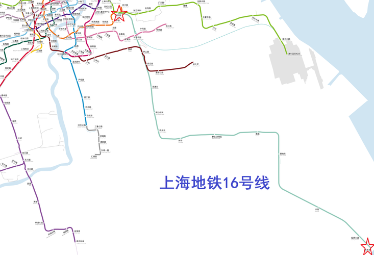 上海地铁16号线最新线路图