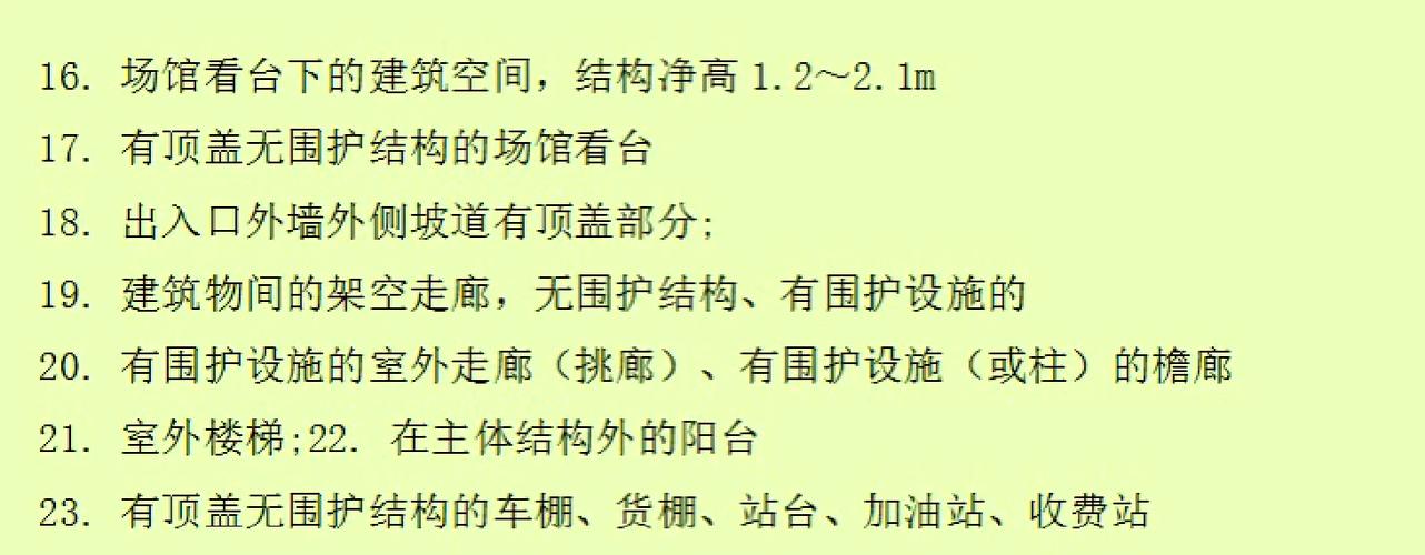 建筑面积计算规则最新标准