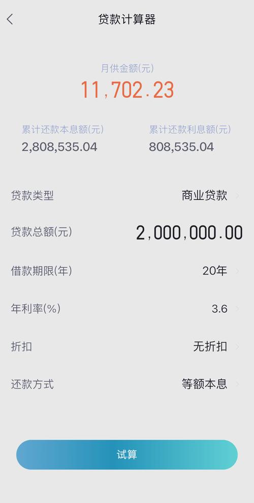 贷款计算器最新2025