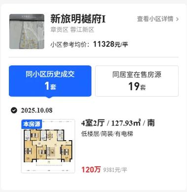 赣州市二手房最新价格