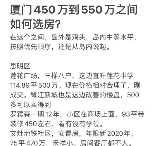 厦门的房价多少一平