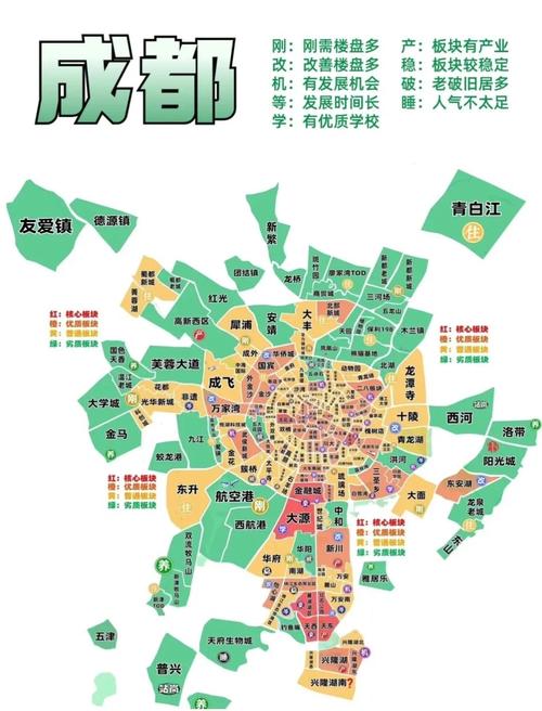 最新成都市区域分布图