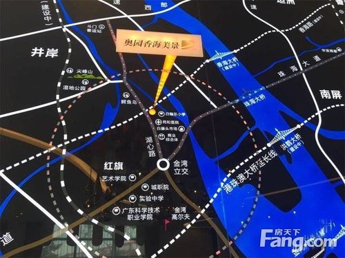 斗门最新香海路规划图