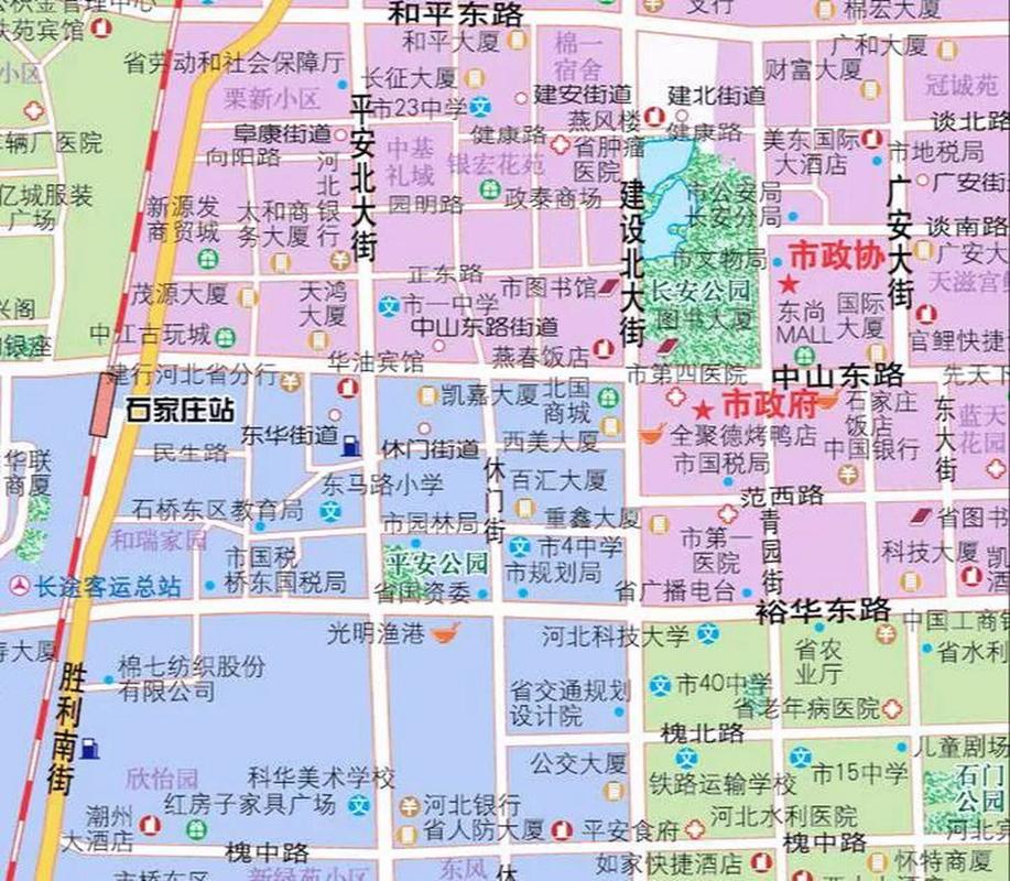 石家庄最新区域划分图